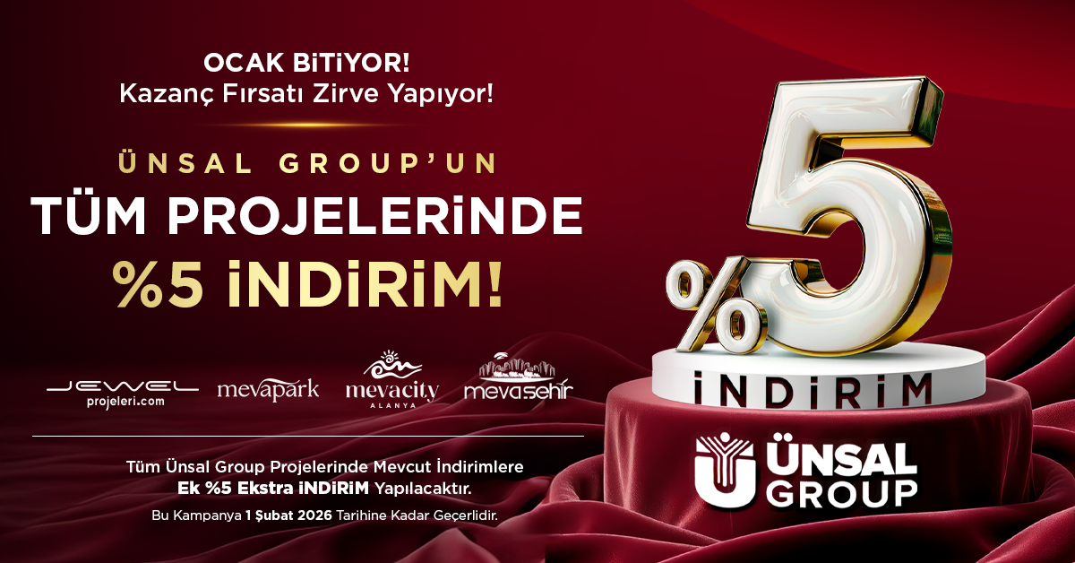 Yüzde 5 Ekstra İNDİRİM FIRSATI..!